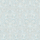 Ornamental Wallpaper - Pale Blue - by Galerie. Click for more details and a description.