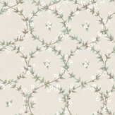 Floral Laurel Wallpaper - Nude - by Galerie. Click for more details and a description.