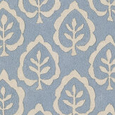 Fencott Wallpaper - Blue - by Sanderson. Click for more details and a description.