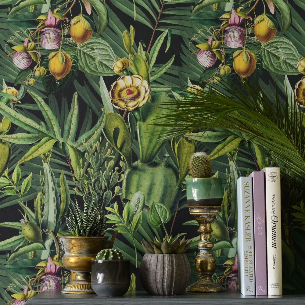 Luscious Flora Mural - Green - by Mind the Gap