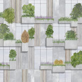 Vertical Forest Mural - Blue - by Coordonne. Click for more details and a description.