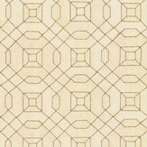 Geo Line Wallpaper - Gold - by Galerie. Click for more details and a description.