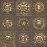 Industrial Tiles Wallpaper - Bronze - by Galerie. Click for more details and a description.