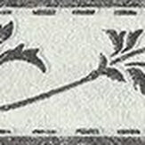 Frise Flower Stitch Border - Blanc / noir - Albany. Cliquez pour en savoir plus et lire la description.
