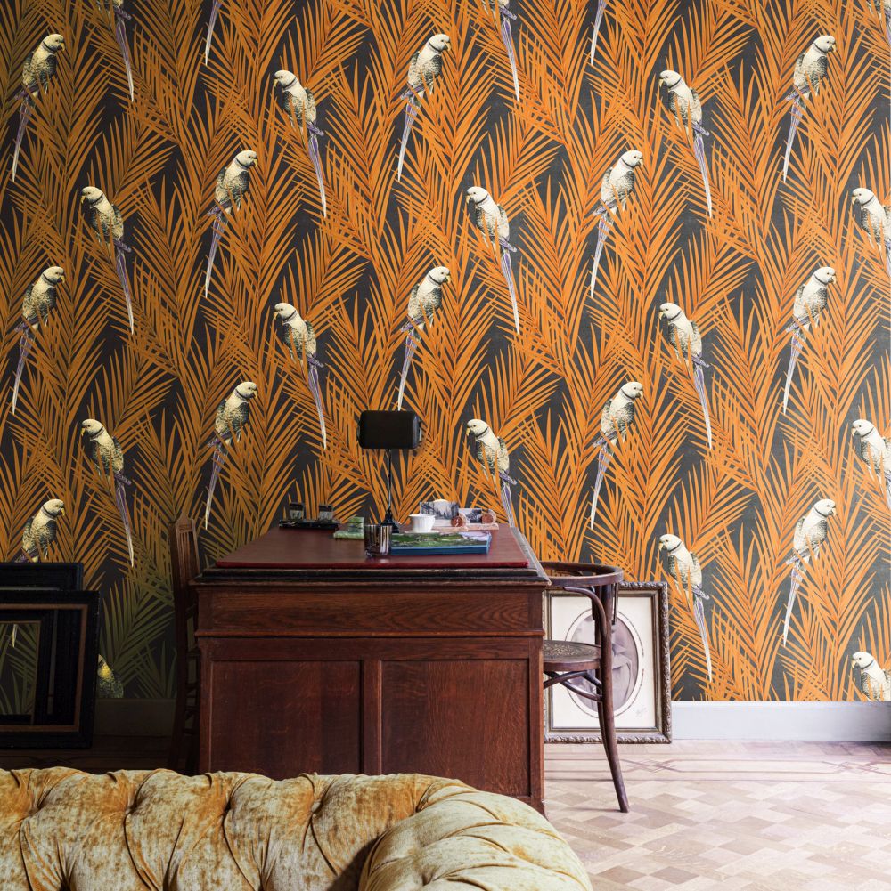 Eden Wallpaper - Mandarin - by Masureel