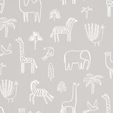 Funky Jungle Wallpaper - Stone - by Harlequin. Click for more details and a description.