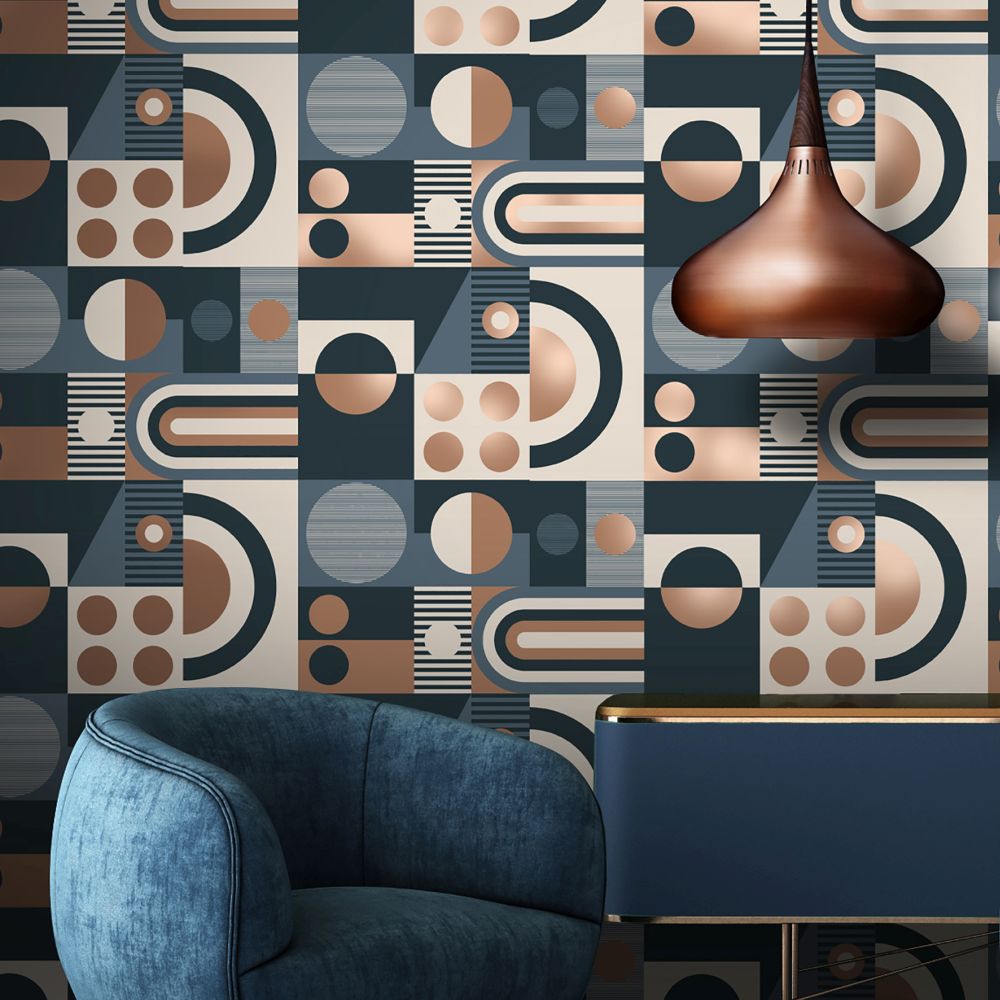 FAB! Wallpaper - Washed Denim - by Albany
