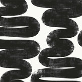 Wiggle Room Wallpaper - Black / White - by Tempaper. Click for more details and a description.
