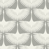 Feather Flock Wallpaper - Chalk - by Tempaper. Click for more details and a description.