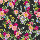 Mixed Bee Wallpaper - Black - by Lola Design. Click for more details and a description.