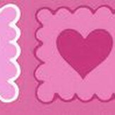 Pretty Hearts Border - Hot Pink - by Albany. Click for more details and a description.
