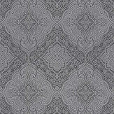 Luxe Medallion Wallpaper - Black / Silver - by Arthouse. Click for more details and a description.