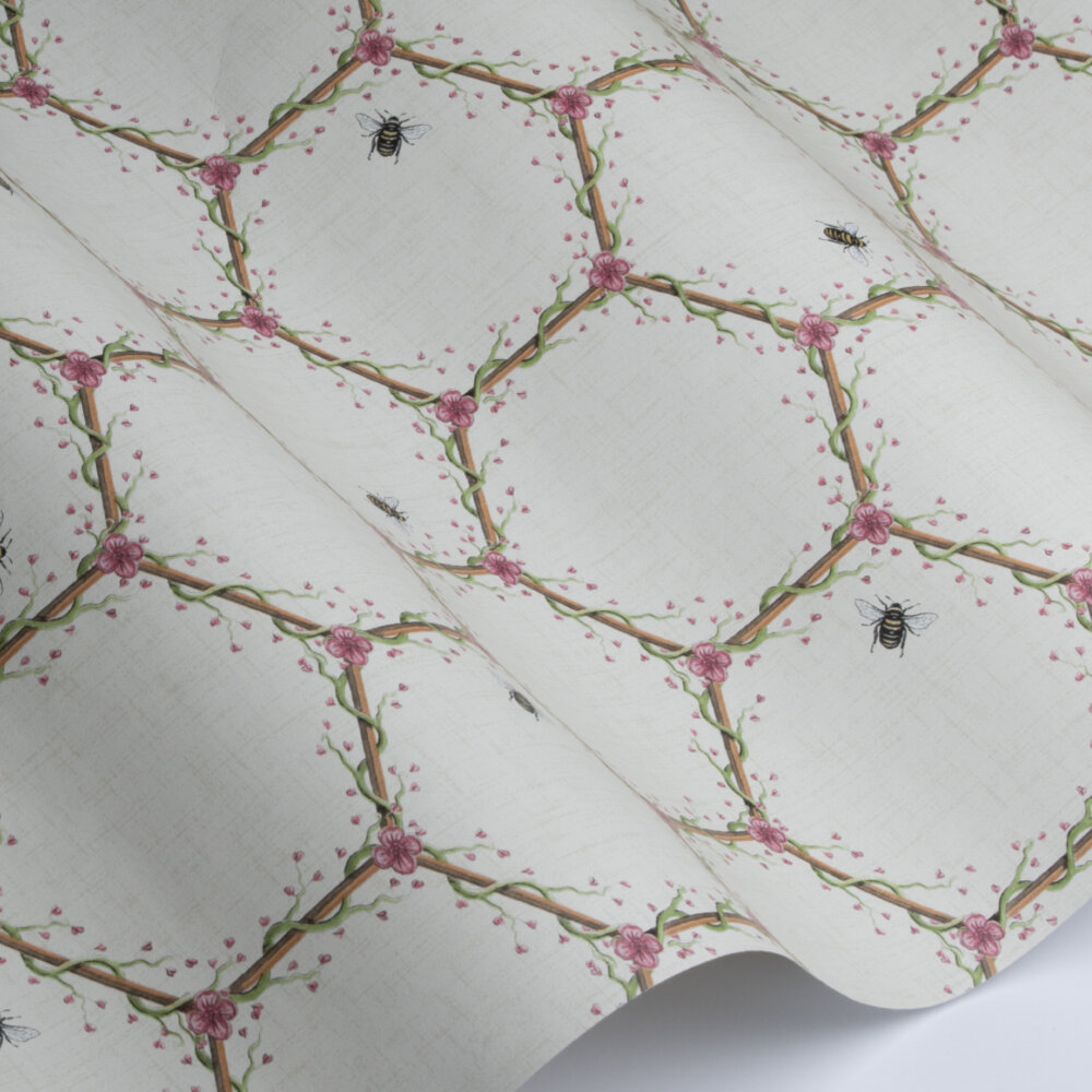 Honeycomb Wallpaper - Cream - by The Chateau by Angel Strawbridge