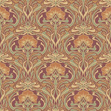 Flora Nouveau Wallpaper - Russet - by Crown. Click for more details and a description.