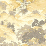 Oriental Landscape Wallpaper - Yellow - by Crown. Click for more details and a description.