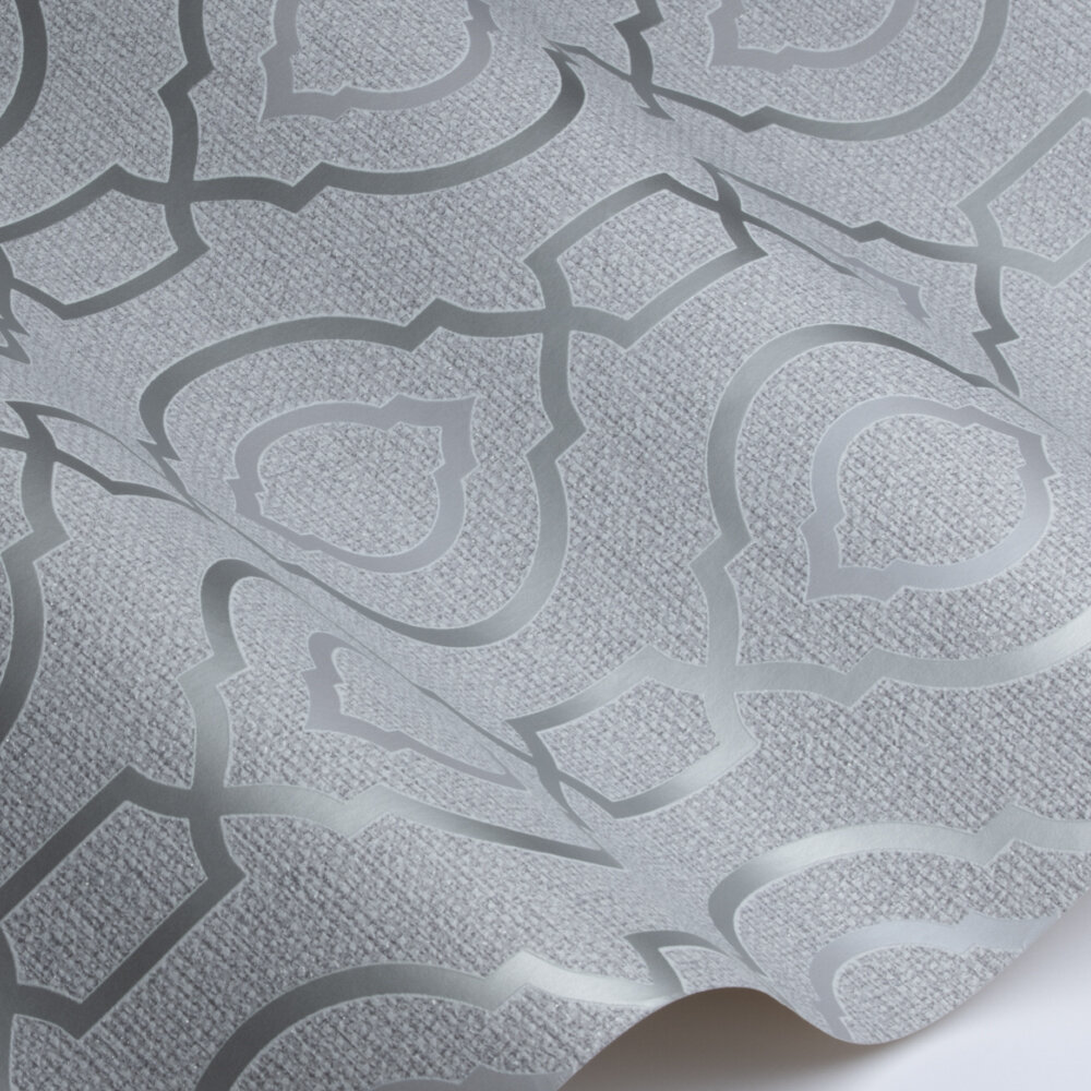 Calico Trellis Wallpaper - Grey - by Arthouse