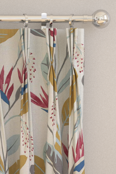 Llenya Curtains - Cerise / Harbour / Saffron - by Harlequin. Click for more details and a description.