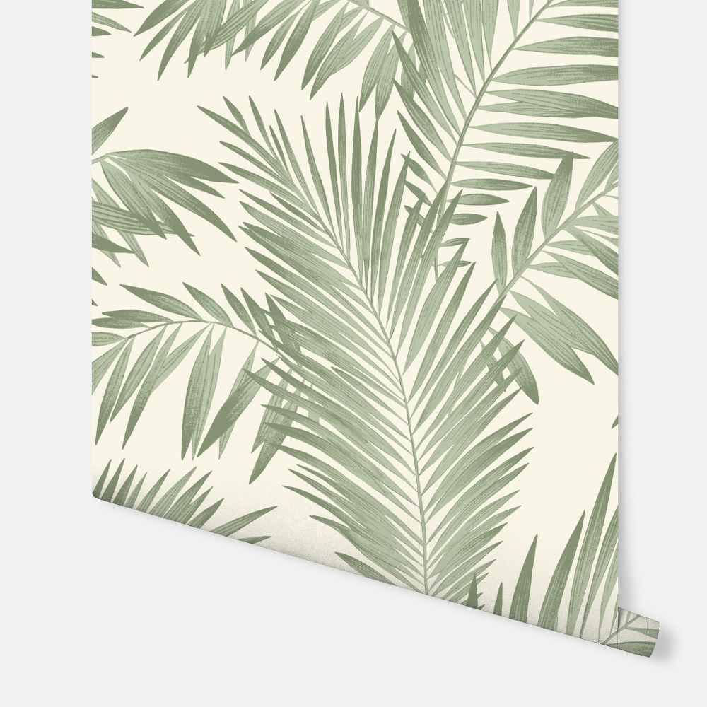 Tropical Palm Wallpaper - Green  - by Arthouse