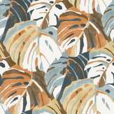 Samara Wallpaper - Orange / Blue - by A Street Prints. Click for more details and a description.