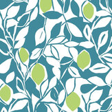 Loretto Wallpaper - Teal / Green  - by A Street Prints. Click for more details and a description.