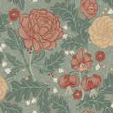 Camile Wallpaper - Green / Blue - by Galerie. Click for more details and a description.