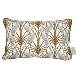 Nouveau Heron Rectangle Cushion - Cream - by The Chateau by Angel Strawbridge. Click for more details and a description.