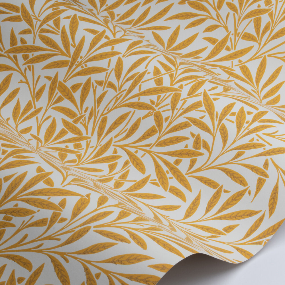 Willow Wallpaper - Yellow - by Morris
