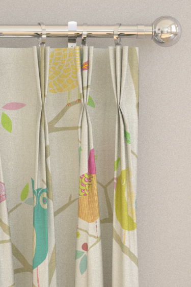 What a Hoot Curtains - Pink / Aquamarine / Lime - by Harlequin. Click for more details and a description.