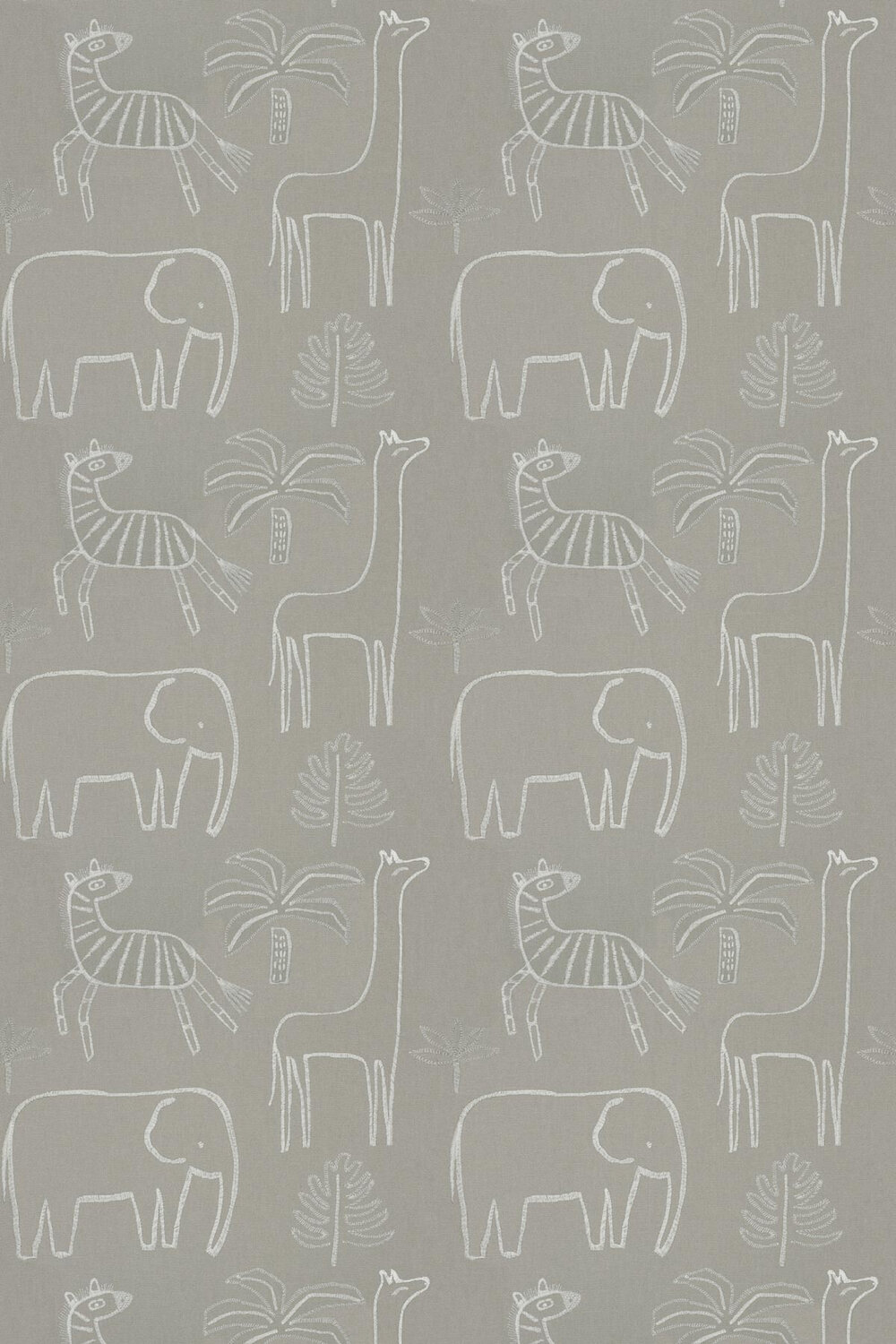 Funky Jungle Fabric - Stone - by Harlequin