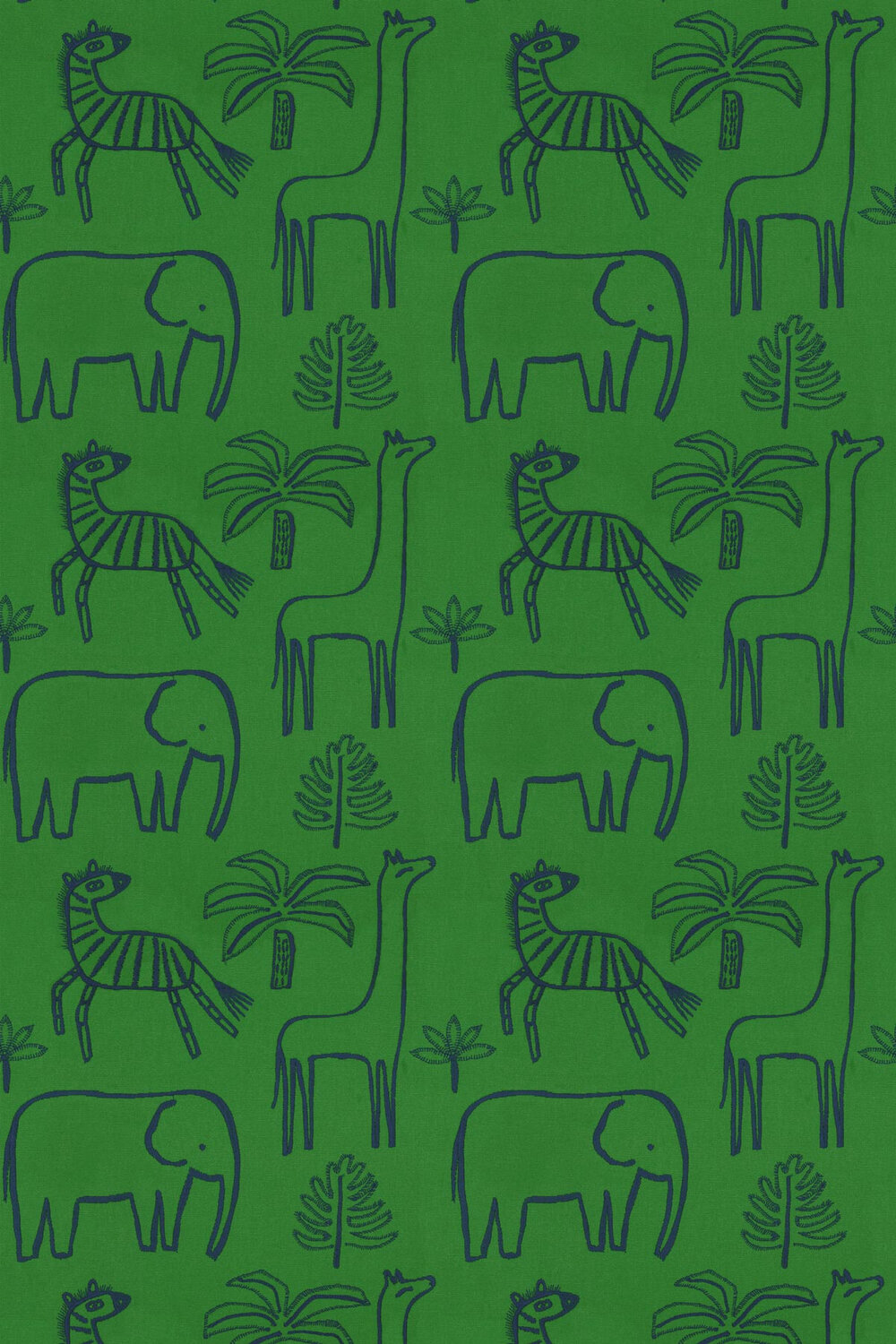 Funky Jungle Fabric - Gekko - by Harlequin