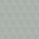 Louvre Wallpaper - Teal / Gold - by SketchTwenty 3. Click for more details and a description.