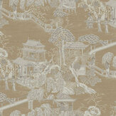 Pagoda   Wallpaper - Gold - by SketchTwenty 3. Click for more details and a description.