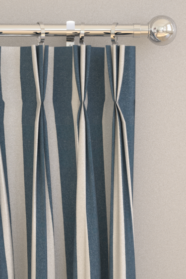 Carnival Stripe Curtains - Navy - by Harlequin. Click for more details and a description.