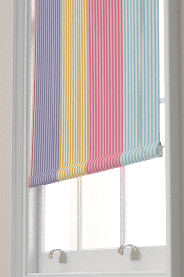Funfair Stripe Blind - Grape / Cherry / Pineapple / Blossom - by Harlequin. Click for more details and a description.