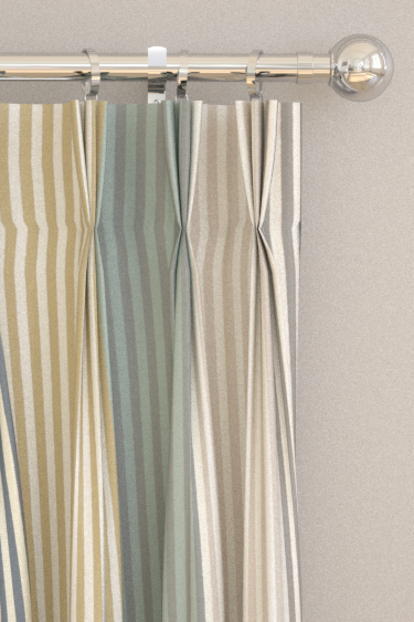 Funfair Stripe Curtains - Calico / Cloud / Pebble / Duck Egg - by Harlequin. Click for more details and a description.