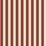 Formal Stripe Wallpaper - Red / Ivory / Gold  - by Galerie. Click for more details and a description.