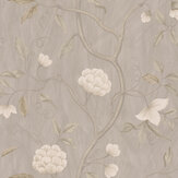 Snow Tree Wallpaper - Silver - by Colefax and Fowler. Click for more details and a description.