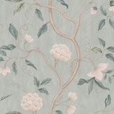 Snow Tree Wallpaper - Pale Aqua - by Colefax and Fowler. Click for more details and a description.