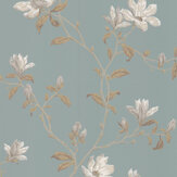 Marchwood Wallpaper - Old Blue - by Colefax and Fowler. Click for more details and a description.