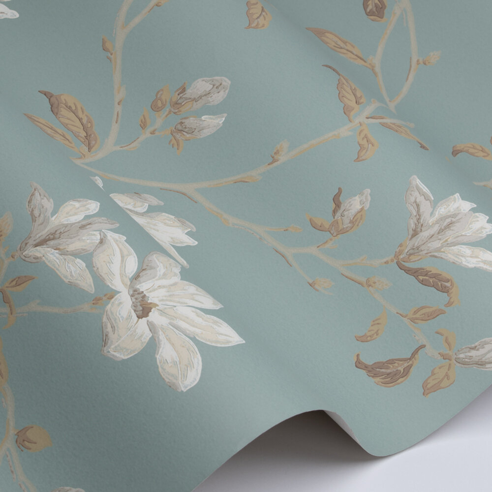 Marchwood Wallpaper - Old Blue - by Colefax and Fowler