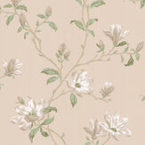 Marchwood Wallpaper - White / Sage - by Colefax and Fowler. Click for more details and a description.