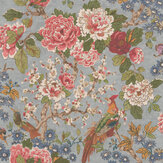 Jardine Wallpaper - Old Blue - by Colefax and Fowler. Click for more details and a description.