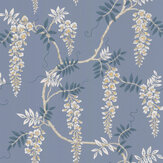 Grayshott Wallpaper - Navy - by Colefax and Fowler. Click for more details and a description.