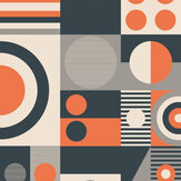 FAB! Wallpaper - Harvest Orange - by Mini Moderns. Click for more details and a description.