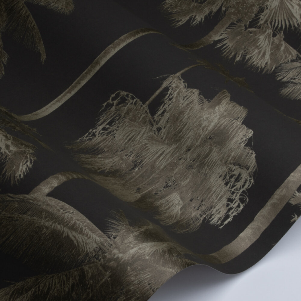 California Palm   Wallpaper - Mocha / Gold - by SketchTwenty 3