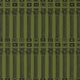 Columns Wallpaper - Olive / Bone Black - by Zoffany. Click for more details and a description.