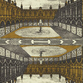 Papier peint Royal Exchange - Gris de Paris / or - Zoffany. Cliquez pour en savoir plus et lire la description.