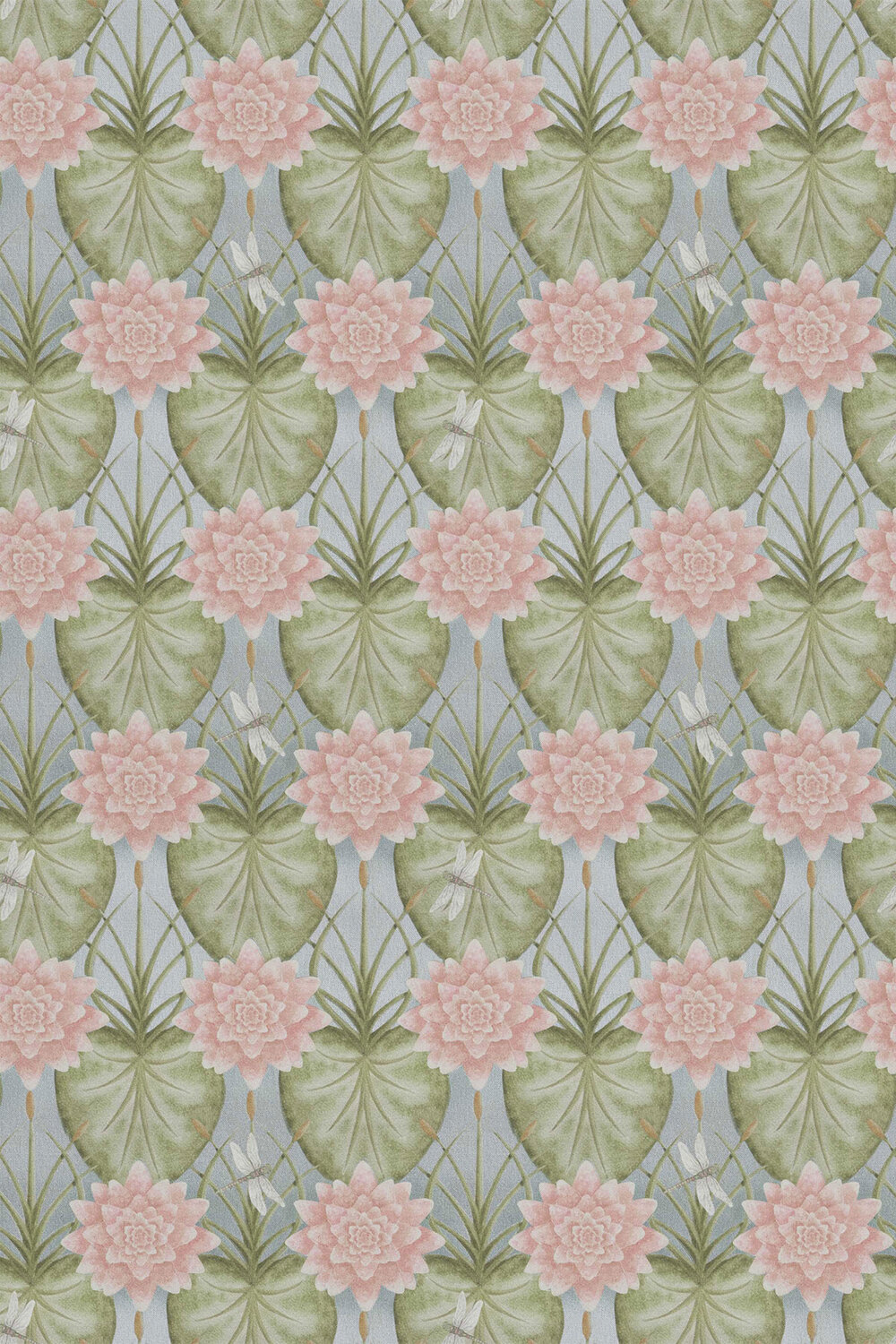 Lily Garden Fabric - Eau De Nil - by The Chateau by Angel Strawbridge
