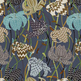 Lilium Wallpaper - Navy - by Missoni Home. Click for more details and a description.