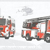 Fire Truck Border - Grey - by Albany. Click for more details and a description.
